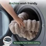 BALANCE Luxury Donut Dog Bed, 30 Inches Round Dog Bed Medium Size Dogs Washable, Orthopedic Calming Dogs Bed for Pets with Anti-Slip Bottom, Oatmeal - Image 8