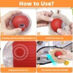 Interactive Cat Toys for Indoor Cats-Hide and Seek Game with 5-Holes Mat,Mouse-Squeak Interactive Cat Toy Ball,Pounce Pal Cat Toy Interactive,Motion-Activated - Image 7