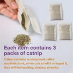 Cat Toys for Indoor Cats, Kitten Toys for Indoor Kittens, Catnip Rope Chew Toys for Teeth Cleaning, Interactive Cat String Toy, Kitty Kicker Toy, 3 Pack (Plus 3 Pouches of Catnip) - Image 6