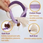 Cat Toys for Indoor Cats, Kitten Toys for Indoor Kittens, Catnip Rope Chew Toys for Teeth Cleaning, Interactive Cat String Toy, Kitty Kicker Toy, 3 Pack (Plus 3 Pouches of Catnip) - Image 7