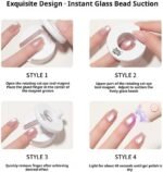 2026 New Rotating Cat Eye Magnet, 360° Rotating Nail Art Magnet Tool with N40 Strong Magnetic Force, Beginner Friendly Magnetic Wand for Glass Bead Gel Polish DIY Manicure - Image 9