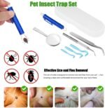 11pcs Tick Remover Tool Kit for Cat & Dog, 6 Pet Flea Combs and 5 Tick Removal Tool Including Storage Box,Flea and Tick Treatment for Cats - Image 4