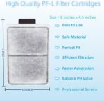 8 Pack PF-L Fish Tank Filter Cartridges, Aquarium Replacement Filter Cartridges for Top Fin Silenstream PF20, PF30, PF40 and PF75 Power Filters - Image 3