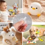 10 Pcs 35mm Replacement Squeakers for Dog Toys, Clear Plastic Noise Maker Insert Replacement, Small Round Toy Noise Voice Maker Insert for Dog Cat Toy Pet Doll Repairing - Image 5