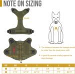 OneTigris Tactical Dog Harness for Large Dogs,FIRE Watcher 2.0 No-Pull Dog Harness Vest with Hook & Loop Panels, Military Dog Harness Adjustable Dog Vest Walking Hiking Training (Olive,Medium) - Image 6