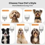 Neakasa P1 Pro Pet Grooming Kit & Vacuum Suction 99% Pet Hair, Professional Grooming Clippers with 5 Proven Grooming Tools for Dogs Cats and Other Animals - Image 7