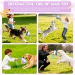 Dog Tug Toy, Bungee Dog Rope Toys, Interactive Tug of War Rope Toys for Training and Playing Games, Puppy Training Pull Toy for Small Medium Dogs (Blue) - Image 7