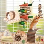 Rabbit Chew Toys, Natural Bunny Chew Toys, Hamster Chew Toys Set, Small Pets Teeth Care Molar Exercise Bunny Toys for Rabbits, Guinea Pig, Hamster and Other Small Animals (19PCS) - Image 8