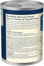 Blue Buffalo Homestyle Recipe Natural Senior Wet Dog Food, Chicken 354g Can (Pack of 12) - Image 3
