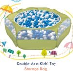 Pawaboo Small Animals Playpen, Waterproof Small Pet Cage Tent with Zippered Cover, Portable Outdoor Yard Fence with 3 Metal Rod for Chick/Kitten/Puppy/Guinea Pig/Rabbits/Hamster/Chinchillas,Green - Image 9