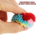 Ipetboom Plush Cat Toys 15Pcs Yarn Puff Cat Toy Cat Balls Small Cat Toy Plush Soft Balls Cat Pom Pom Balls Fuzzy for Pet Toy - Image 7