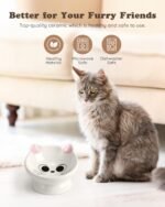 Raised Cat Food Bowl Ceramic 15° Tilted Cat Bowls Protect Cat's Spine Anti Vomiting Backflow Prevention Cat Food Bowls for Adult Cats, Kitten, and Small Dogs, Pink - Image 3