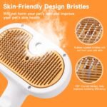 Cat Steam Brush for Dogs & Cats – 3-in-1 Pet Deshedding Tool for Long & Short Haired Pets, Grooming Shedding Brush-Contains shampoo - Image 7