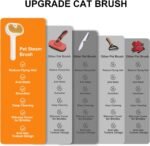 Cat Steam Brush for Dogs & Cats – 3-in-1 Pet Deshedding Tool for Long & Short Haired Pets, Grooming Shedding Brush-Contains shampoo - Image 9