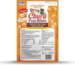 INABA Churu Fun Bites for Cats, Soft & Chewy Cat Treats with Taurine, 11g Each Tetra, 18 Tetras (3 per Bag), Chicken Recipe - Image 3