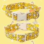 Maca Bates Summer Cute Dog Collar with Yellow Duck Print for Small Boy Gril Dogs,Spring and Summer Styles Durable,Soft,Thick,Adjustable Puppy Basic Collars for Male Female Pet with Safety Buckle - Image 8