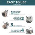 3 Pack Adjustable Collars for Cat, Prevention for 24 Months, Waterproof, 38cm for Small, Medium and Large Cats, Over 7 Weeks Old Use - Image 6
