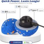 Interactive Dog Toy Ball,Bouncing Ball with Light,Automatic Moving, Bouncing and Rotating Ball for Dog Enrichment & Stimulation, 3 Modes, E-TPU Material Dog Toys for Large and Medium Dogs (Blue) - Image 5