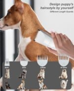 JOTUT Small Dog Clippers for Grooming Cordless Low Noise for Trimming Pet's Hair Around Paws, Eyes, Ears, Face, Rump Gray Nail Grinder Shaver for Dog and Cat - Image 4