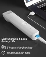 JOTUT Small Dog Clippers for Grooming Cordless Low Noise for Trimming Pet's Hair Around Paws, Eyes, Ears, Face, Rump Gray Nail Grinder Shaver for Dog and Cat - Image 7