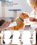 JOTUT Small Dog Clippers for Grooming Cordless Low Noise for Trimming Pet's Hair Around Paws, Eyes, Ears, Face, Rump Gray Nail Grinder Shaver for Dog and Cat - Image 8