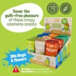 Jimmy Sevigny GoBeanz Crunchy Edamame, Variety Pack, 30 Bags x 26 gr, 11gr Protein per Serving. High Protein Healthy Snacks For Adults & Kids, Low calorie, Low Sugar, Savory Snacks. - Image 4