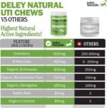 Deley Naturals Dog UTI Prevention Chews - Cranberry Supplement for Dogs for Incontinence, Bladder & Immune System Support - UTI Incontinence Supplement with D-Mannose - Supports Urinary Tract Health - Image 6