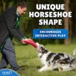 Dog Toy - Tug of War for Dogs - Horseshoe Shape Pull and Play Toy for 2 Dogs - 10x11 Inch, Fun Fuchsia - Durable Training and Exercise Equipment for Medium to Large Breeds - by Yes4Quality - Image 4