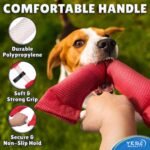 Dog Toy - Tug of War for Dogs - Horseshoe Shape Pull and Play Toy for 2 Dogs - 10x11 Inch, Fun Fuchsia - Durable Training and Exercise Equipment for Medium to Large Breeds - by Yes4Quality - Image 5