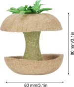 Small Pet Supplies Small Pet Feeding Appliances, Core Hamster Bowl Toy Chewing Toy for Dwarf Hamsters, Golden Rats, Strung with Straw Rope, for Foraging Hamster Chewing - Image 4