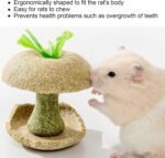 Small Pet Supplies Small Pet Feeding Appliances, Core Hamster Bowl Toy Chewing Toy for Dwarf Hamsters, Golden Rats, Strung with Straw Rope, for Foraging Hamster Chewing - Image 6