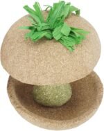 Small Pet Supplies Small Pet Feeding Appliances, Core Hamster Bowl Toy Chewing Toy for Dwarf Hamsters, Golden Rats, Strung with Straw Rope, for Foraging Hamster Chewing - Image 9