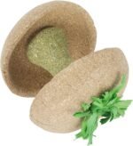 Small Pet Supplies Small Pet Feeding Appliances, Core Hamster Bowl Toy Chewing Toy for Dwarf Hamsters, Golden Rats, Strung with Straw Rope, for Foraging Hamster Chewing - Image 10