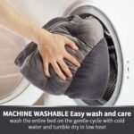 Asvin Small Dog Bed for Small Dogs, Cat Beds for Indoor Cats, Pet Bed for Puppy and Kitty, Extra Soft & Machine Washable with Anti-Slip & Water-Resistant Oxford Bottom, Grey, 20 inches - Image 6