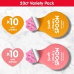 Delectables Lickable Spoon™ Handheld Wet Cat Treats Made with Real Chicken & Salmon, Creamy Puree, Mess Free, Quick & Easy, Grain-Free, No Added Fillers, No Added Preservatives, Variety Pack, 20ct - Image 7