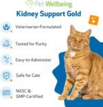 Pet Wellbeing Kidney Support Gold for Cats - Vet-Formulated - Holistic Supplement, Supports Normal Kidney Health, Hydration & Energy, Astragalus & Dong Quai – 4 oz (118 ml) - Image 7