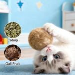 Rabbit Fur Ball Cat Toy, 3.9in Fuzzy Rabbit Fur Balls for Cats with Catnip, Interactive Fluffy Cat Toy Ball, Furry Catnip Toy Balls - Soft, Washable & Fun to Chase for Exercise Bonding (3pc) - Image 4