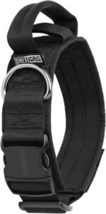 OneTigris Tactical Dog Collars with Handle,Military Dog Collar for Large Dog,Adjustable Nylon Collar German Shepherd Collar with Heavy Duty Metal B (L, Black) - Image 7