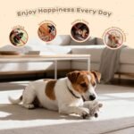 Pawaboo Plush Dog Toy, Non-Toxic Super Soft Faux-Fur Hedgehog Dog Toy Squeak Aninal Toy Stuffed Biting Training Playing Toys for Dog Puppy, Brown - Image 6