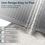 UPSKY Cat Litter Mat, Large Kitty Litter Trapping Mat Soft on Kitty Paws, Litter Box Mat Keep Floor Clean, 31" x 24" Waterproof and Washable Cat Litter Catcher Pad for Scatter Control - Image 5