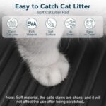 UPSKY Cat Litter Mat, Large Kitty Litter Trapping Mat Soft on Kitty Paws, Litter Box Mat Keep Floor Clean, 31" x 24" Waterproof and Washable Cat Litter Catcher Pad for Scatter Control - Image 6