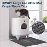 UPSKY Cat Litter Mat, Large Kitty Litter Trapping Mat Soft on Kitty Paws, Litter Box Mat Keep Floor Clean, 31" x 24" Waterproof and Washable Cat Litter Catcher Pad for Scatter Control - Image 8