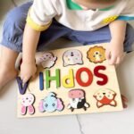 Name Puzzle for Kids Personalized, 1st Birthday Girl and Boy, Custom Baby Gifts with Engraved Text on Back, Montessori Learning Toys for Baby Boy & Girl - Image 4