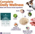 Dr. Bill’s Canine Ultimate Fitness & Health Vitamins for Dogs | Multivitamin for Dogs w/Coenzyme Q-10, Vitamin E, Vitamin D-3, Biotin, Folic Acid, Hyaluronic Acid Dog Vitamins and Supplements 680g - Image 9