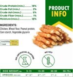 Dog Treats Biscuits Sticks Chicken Wrapped Human Grade Meat 300g - Natural Dried Snacks Rawhide - Free & Grain Free Long Lasting Chews for Large & Small Dogs - Best for Training & Healthy Teeth - Image 7