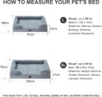 BFPETHOME Dog Bed for Large Dogs, Washable Bolster Sofa with Waterproof Lining & Non-Skid Bottom, Orthopedic Egg Foam Couch for Pet Sleeping - Image 7