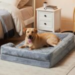 BFPETHOME Dog Bed for Large Dogs, Washable Bolster Sofa with Waterproof Lining & Non-Skid Bottom, Orthopedic Egg Foam Couch for Pet Sleeping - Image 8