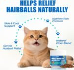 Just Try 300 Bites Cat Grass,Hairball Relief & Digestive Support Cat Treats - with Pumpkin, & Omega-3 Fish Oil, Chicken Flavor, Hairball Treatment for Cats - Image 4