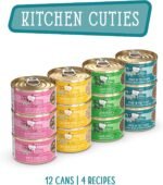 Weruva Cats in The Kitchen, Variety Pack, Kitchen Cuties, Wet Cat Food by Weruva, 3.2oz Cans (Pack of 12) - Image 4