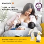 Medela Manual Breast Pump Set - Perfect Pair Bundle, Includes Harmony Manual Breast Pump & Silicone Breastmilk Collector - Image 3